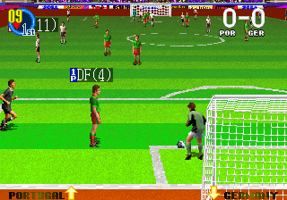 Super Visual Football: European Sega Cup Screenthot 2